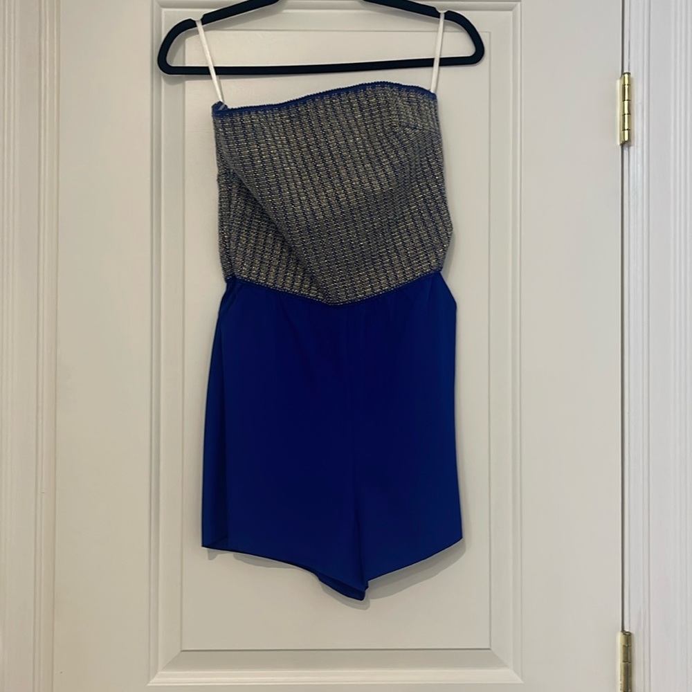 Bebe Royal Blue Romper